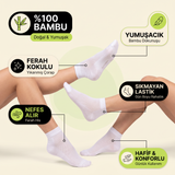 12'li Bambu Fileli Çorap